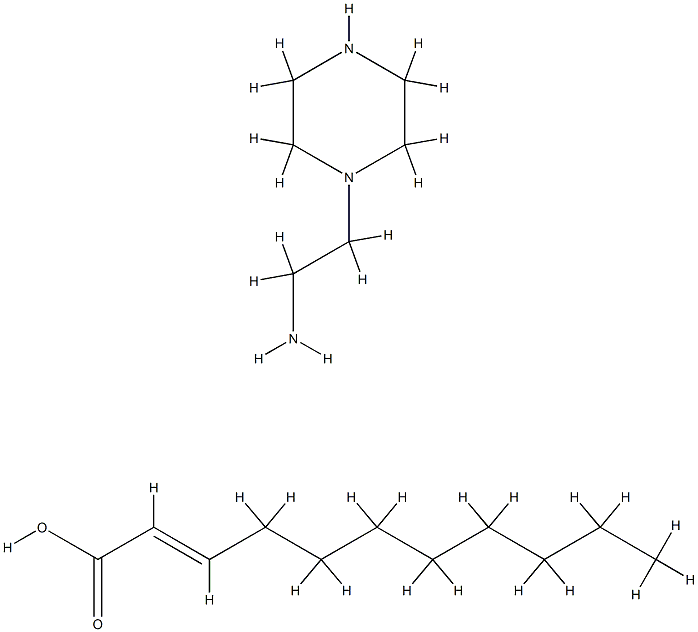undecenoic acid, compound with piperazine-1-ethylamine (1:1)