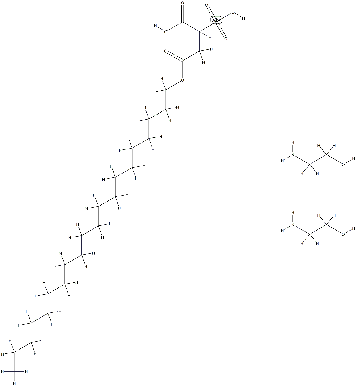 1-icosyl hydrogen 2-sulphosuccinate, compound with 2-aminoethanol (1:2)