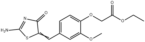 2-(4-((2-氨基-4-氧代噻唑-5(4H)-亚基)甲基)-2-甲氧基苯氧基)乙酸乙酯