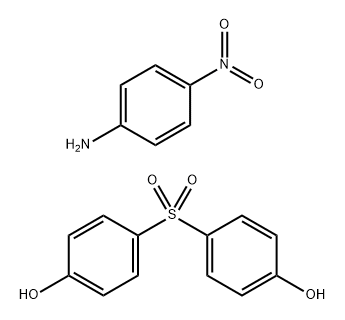 Phenol, 4,4'-sulfonylbis-, Me sulfited, coupled with diazotized 4-nitrobenzenamine