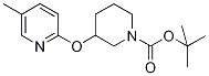 3-(5-Methyl-pyridin-2-yloxy)-piperidine-1-carboxylic acid tert-butyl ester, 98+% C16H24N2O3, MW: 292.38