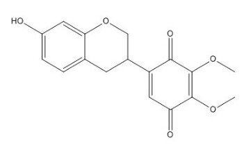 2,5-Cyclohexadiene-1,4-dione, 5-(3,4-dihydro-7-hydroxy-2H-1-benzopyran-3-yl)-2,3-dimethoxy-