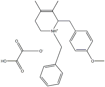 (±)-2-[(p-anisyl)methyl]-1-benzyl-1,2,5,6-tetrahydro-3,4-dimethylpyridinium hydrogen oxalate