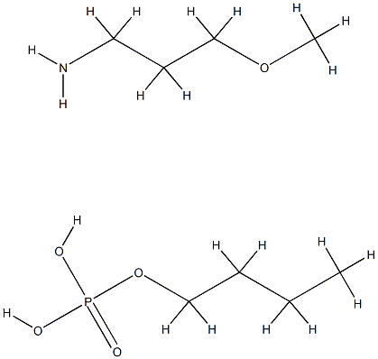 butyl dihydrogen phosphate, compound with 3-methoxypropylamine