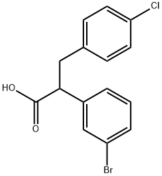 2-(3-bromophenyl)-3-(4-chlorophenyl)propanoic acid