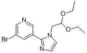 3-Bromo-5-(1-(2,2-diethoxyethyl)-1H-imidazol-2-yl)pyridine