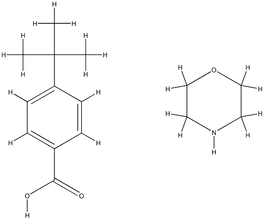 p-tert-butylbenzoic acid, compound with morpholine (1:1)