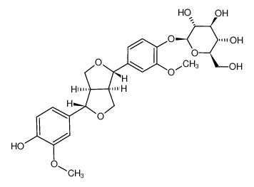 β-D-Glucopyranoside, 2-methoxy-4-[(1S,3aR,4R,6aR)-tetrahydro-4-(4-hydroxy-3-methoxyphenyl)-1H,3H-furo[3,4-c]furan-1-yl]phenyl