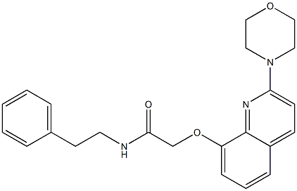 2-(2-morpholin-4-ylquinolin-8-yl)oxy-N-(2-phenylethyl)acetamide