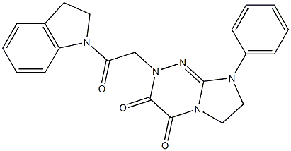 2-[2-(2,3-dihydroindol-1-yl)-2-oxoethyl]-8-phenyl-6,7-dihydroimidazo[2,1-c][1,2,4]triazine-3,4-dione