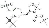3-Oxazolidinecarboxylic acid, 4-[(2R)-2-[[[(1,1-diMethylethyl)diMethylsilyl]oxy]Methyl]-5-[(Methylsulfonyl)oxy]pentyl]-2,2-diMethyl-, 1,1-diMethylethyl ester, (4S)-