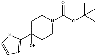 4-羟基-4-(噻唑-2-基)哌啶-1-甲酸叔丁酯