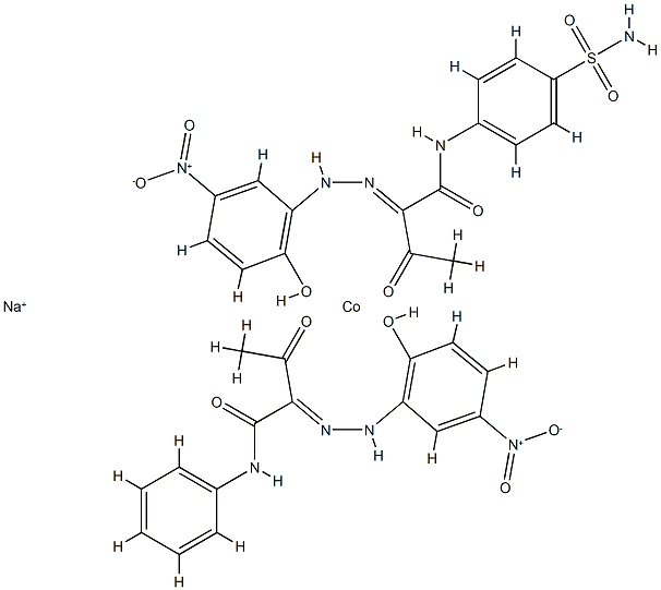 sodium [N-[4-(aminosulphonyl)phenyl]-2-[(2-hydroxy-5-nitrophenyl)azo]-3-oxobutyramidato(2-)][2-[(2-hydroxy-5-nitrophenyl)azo]-3-oxo-N-phenylbutyramidato(2-)]cobaltate(1-)