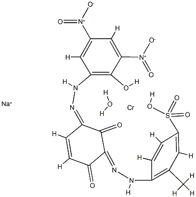 Sodium [6-[[2,6-dihydroxy-3-[(2-hydroxy-3,5-dinitrophenyl)azo]phenyl]azo]toluene-3-sulfonato(3-)]hydroxychromate(1-)