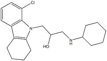 1-(8-chloro-1,2,3,4-tetrahydrocarbazol-9-yl)-3-(cyclohexylamino)propan-2-ol