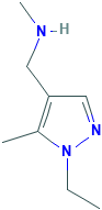 N-[(1-ethyl-5-methyl-1H-pyrazol-4-yl)methyl]-N-methylamine