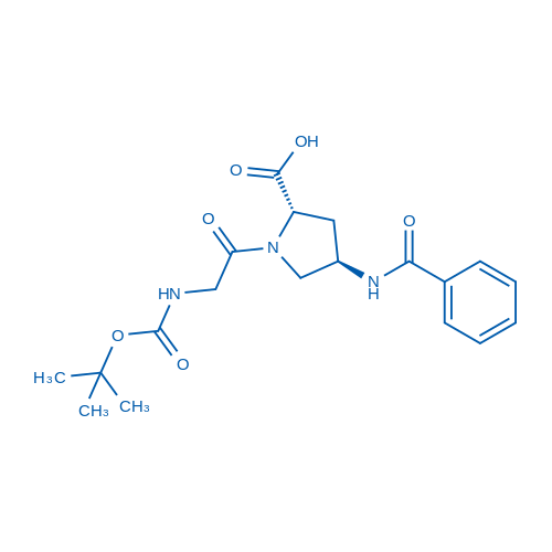 (2S,4R)-4-benzamido-1-(2-((tert-butoxycarbonyl)ami no)acetyl)pyrrolidine-2-carboxylic acid...