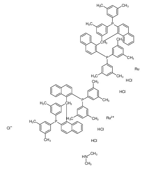 三(mu-氯)双[(R)-(+)-2,2'-双[二(3,5-二甲基苯基)膦]-1,1'-联萘]二氯化二钌二甲基铵盐