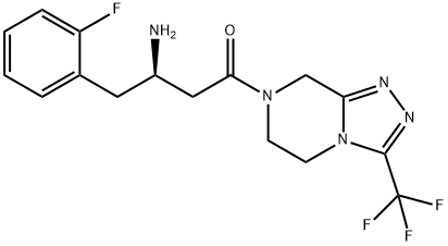 1-Butanone, 3-amino-1-[5,6-dihydro-3-(trifluoromethyl)-1,2,4-triazolo[4,3-a]pyrazin-7(8H)-yl]-4-(2-fluorophenyl)-, (3R)-