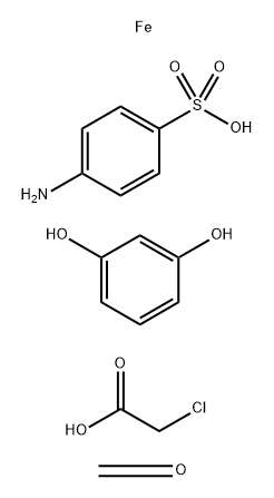 Iron, complexes with chloroacetic acid-formaldehyde-resorcinol reaction products coupled with diazotized 4-aminobenzenesulfonic acid
