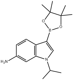 1-异丙基-3-(4,4,5,5-四甲基-1,3,2-二氧硼杂环戊烷-2-基)-1H-吲哚-6-胺