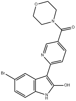 (6-(5-bromo-2-hydroxy-1H-indol-3-yl)pyridin-3-yl)(morpholino)methanone
