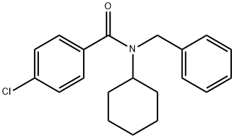 4-Chloro-N-cyclohexyl-N-(phenylmethyl)benzamide