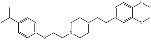 Piperazine, 1-[2-(3,4-dimethoxyphenyl)ethyl]-4-[2-[4-(1-methylethyl)phenoxy]ethyl]-