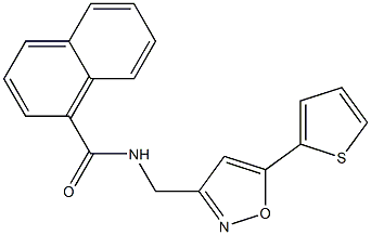 N-[(5-thiophen-2-yl-1,2-oxazol-3-yl)methyl]naphthalene-1-carboxamide