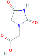 2-(2,4-dioxo-1-imidazolidinyl)acetic acid