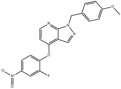 4-(2-fluoro-4-nitrophenoxy)-1-(4-methoxybenzyl)-1H-pyrazolo[3,4-b]pyridine