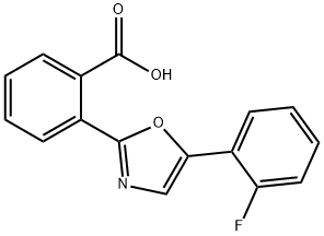 Benzoic acid, 2-[5-(2-fluorophenyl)-2-oxazolyl]-