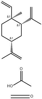 Acetic acid, reaction products with (1alpha,2beta,4beta)-1-ethenyl-1-methyl-2,4-bis(1-methylethenyl)cyclohexane and formaldehyde