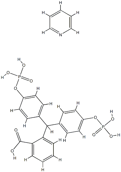 2-[bis[4-(phosphonooxy)phenyl]methyl]benzoic acid, compound with pyridine (1:1)