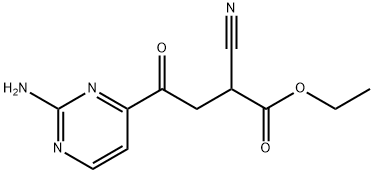 ethyl 4-(2-aminopyrimidin-4-yl)-2-cyano-4-oxobutanoate