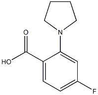 4-Fluoro-2-(1-pyrrolidinyl)benzoic Acid