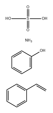 Sulfuric acid diammonium salt, reaction products with phenol and styrene