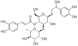 2-Hydroxy-2-(3,4-dihydroxyphenyl)ethyl 4-O-[(E)-3-(3,4-dihydroxyphenyl)propenoyl]-3-O-α-L-rhamnopyranosyl-β-D-glucopyranoside