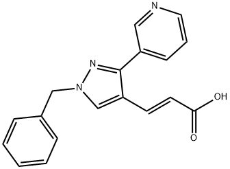 (2E)-3-[1-benzyl-3-(pyridin-3-yl)-1H-pyrazol-4-yl]prop-2-enoic acid