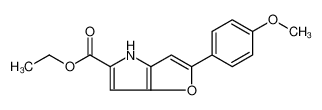 2-(4-Methoxyphenyl)-4H-furo[3,2-b]pyrrole-5-carboxylic Acid Ethyl Ester