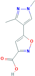 3-isoxazolecarboxylic acid, 5-(1,3-dimethyl-1H-pyrazol-4-y