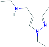 N-[(1-ethyl-3-methyl-1H-pyrazol-4-yl)methyl]ethanamine