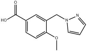 4-Methoxy-3-pyrazol-1-ylmethyl-benzoic acid