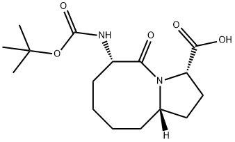 Pyrrolo[1,2-a]azocine-3-carboxylic acid, 6-[[(1,1-dimethylethoxy)carbonyl]amino]decahydro-5-oxo-, (3S,6S,10aS)-