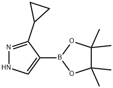 3-Cyclopropyl-4-(tetramethyl-1,3,2-dioxaborolan-2-yl)-2H-pyrazole