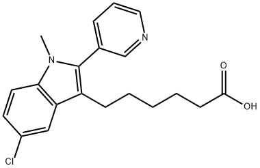 1H-Indole-3-hexanoic acid, 5-chloro-1-methyl-2-(3-pyridinyl)-