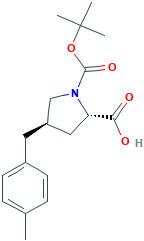 (2S,4R)-1-(tert-Butoxycarbonyl)-4-(4-methylbenzyl)pyrrolidine-2-carboxylic acid