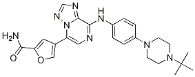 4-(8-((4-(4-(tert-butyl)piperazin-1-yl)phenyl)aMino)-[1,2,4]triazolo[1,5-a]pyrazin-5-yl)furan-2-carboxaMide