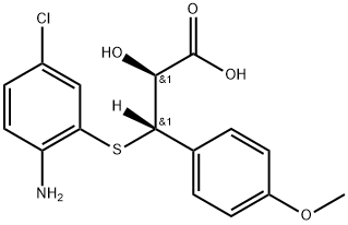 [S-(R*,R*)]-β-[(2-Amino-5-chlorophenyl)thio]-α-hydroxy-4-methoxy-benzenepropanoic Acid