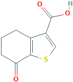 7-oxo-4,5,6,7-tetrahydro-1-benzothiophene-3-carboxylic acid(SALTDATA: FREE)